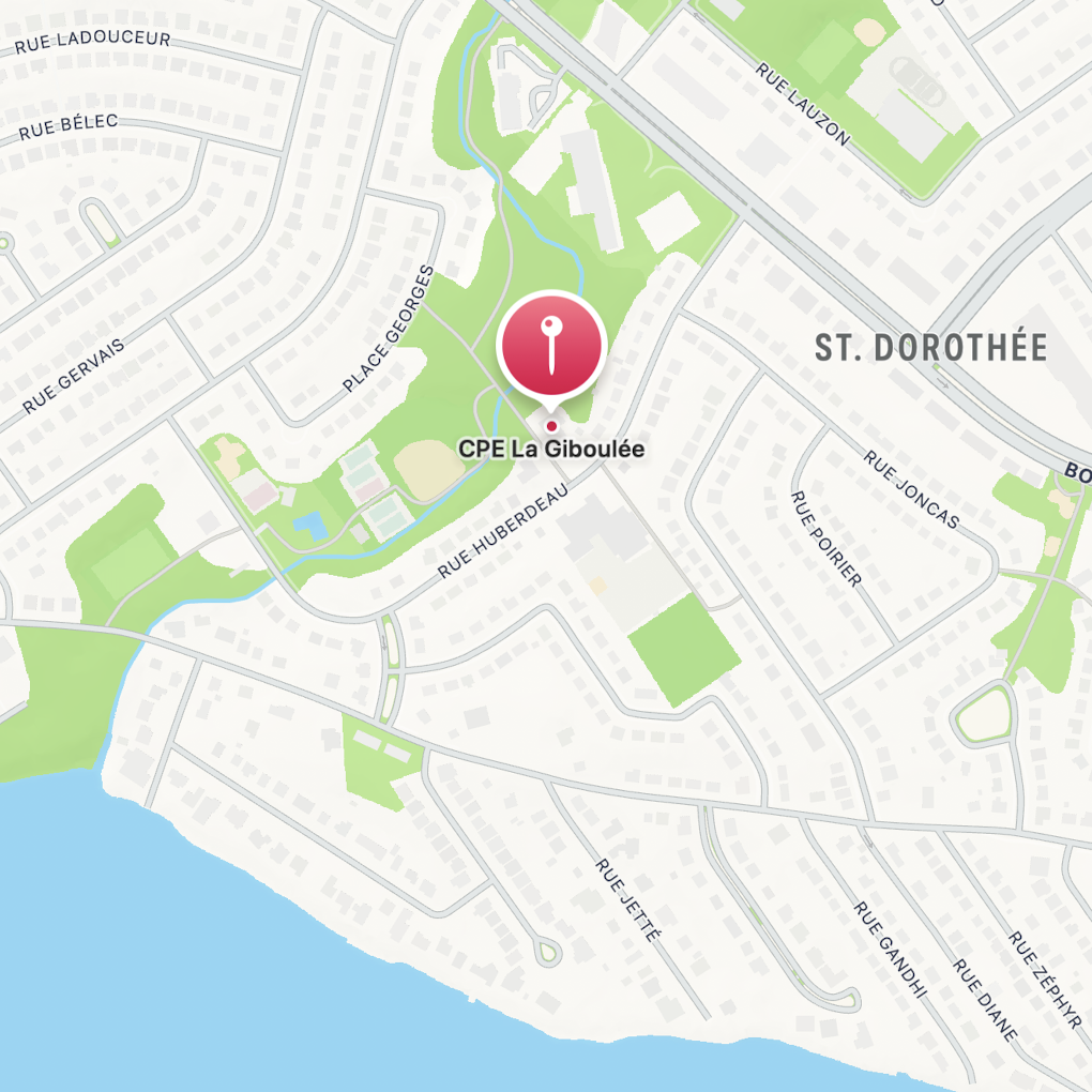 Carte de la position des installations